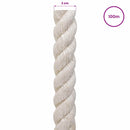 Jute reb 20 mm Hvid 100% Tossa jute