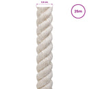 Jute reb 36 mm Hvid 100% Tossa jute
