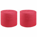 2 stk. 2 mm Rød 100% Tossa jute