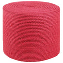 4 mm Rød 100% Tossa jute