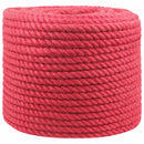 Jute reb 10 mm Rød 100% Tossa jute