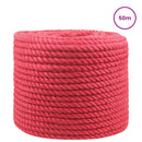 Jute reb 10 mm Rød 100% Tossa jute