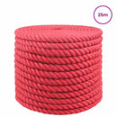 Jute reb 20 mm Rød 100% Tossa jute