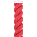 Jute reb 60 mm Rød 100% Tossa jute