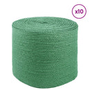 10 stk. 2 mm Grøn 100% Tossa jute