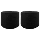 Bomulds Snor 2 stk. 2 mm 100 m Sort 100% Bomuld