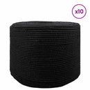 Bomulds Snor 10 stk. 2 mm 100 m Sort 100% Bomuld
