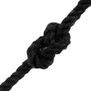 Bomulds Snor 4 mm 50 m Sort 100% Bomuld