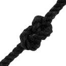 Bomulds Snor 6 mm 100 m Sort 100% Bomuld