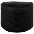 Bomulds Snor 6 mm 500 m Sort 100% Bomuld