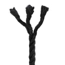 Bomulds Snor 8 mm 25 m Sort 100% Bomuld