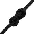 Bomulds Snor 10 mm 50 m Sort 100% Bomuld