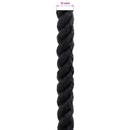Bomulds Snor 12 mm 50 m Sort 100% Bomuld