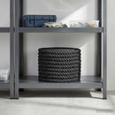 Bomulds Snor 24 mm 50 m Sort 100% Bomuld