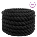 Bomulds Snor 30 mm 50 m Sort 100% Bomuld