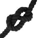 Bomulds Snor 36 mm 10 m Sort 100% Bomuld