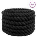 Bomulds Snor 40 mm 10 m Sort 100% Bomuld