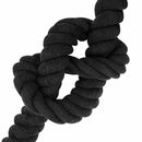 Bomulds Snor 60 mm 5 m Sort 100% Bomuld