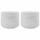 Bomulds Snor 2 stk. 2 mm 100 m Hvid 100% Bomuld