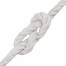 Bomulds Snor 10 stk. 2 mm 100 m Hvid 100% Bomuld