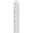 Bomulds Snor 14 mm 50 m Hvid 100% Bomuld