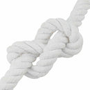 Bomulds Snor 24 mm 50 m Hvid 100% Bomuld