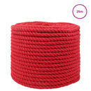 Bomulds Snor 12 mm 25 m Rød 100% Bomuld