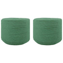 Bomulds Snor 2 stk. 2 mm 100 m Grøn 100% Bomuld