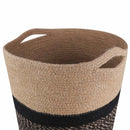 Plantepotte Sæt 2 pcs Naturfarvet og sort Ø 28 x 28 cm