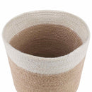 Plantepotte Sæt 2 pcs Natur og hvid Ø 21 x 21 cm