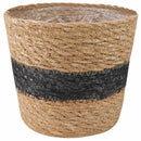 Søgræs Planterkurve 3 pcs Naturfarvet og sort Ø26 x 19 cm