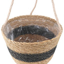Søgræs Planterkurve 3 pcs Naturfarvet og sort Ø26 x 19 cm
