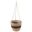 Søgræs Planterkurve 3 pcs Naturfarvet og sort Ø26 x 19 cm