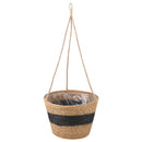 Søgræs Planterkurve 3 pcs Naturfarvet og sort Ø26 x 19 cm