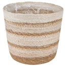 3 stk. Naturlig, hvid og beige Ø26 x 19 cm 100% Søgræs