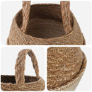 Plantekrukke med håndtag 2 stk. Hvid Ø 22 x 20 cm 100% Søgræs