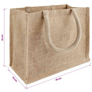 Jute tasker 50 Naturfarvet 26 x 22 x 14 cm 100% Tossa Jute