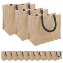 Jute tasker 50 Naturfarvet og sort 26 x 22 x 14 cm
