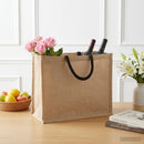 Jute tasker 5 Naturfarvet og sort 42 x 33 x 19 cm