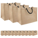 Jute tasker 50 Naturfarvet og sort 42 x 33 x 19 cm