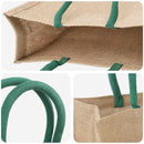 Jute tasker 10 Naturlig og Grøn 42 x 33 x 19 cm 100% Tossa Jute