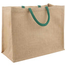 Jute tasker 10 Naturlig og Grøn 42 x 33 x 19 cm 100% Tossa Jute