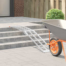 Motorcykelrampe Sølv 340 kg per stykke Aluminium