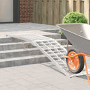Motorcykelrampe 680 kg Sølv 680 kg Aluminium