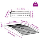 Rampe til kørestol 270 kg Sølv 270 kg Aluminium