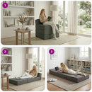 Samlebar Sofa Seng Lysegrå 70 x 60 x 63 cm Stof