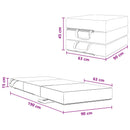 Samlebar Sofa Seng 90 x 63 x 45 cm Gråbrun