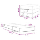 Samlebar Sofa Seng 75 x 67 x 45 cm Gråbrun