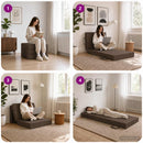 Samlebar Sofa Seng 75 x 67 x 45 cm Gråbrun