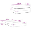 Samlebar Sofa Seng 100 x 67 x 45 cm Gråbrun